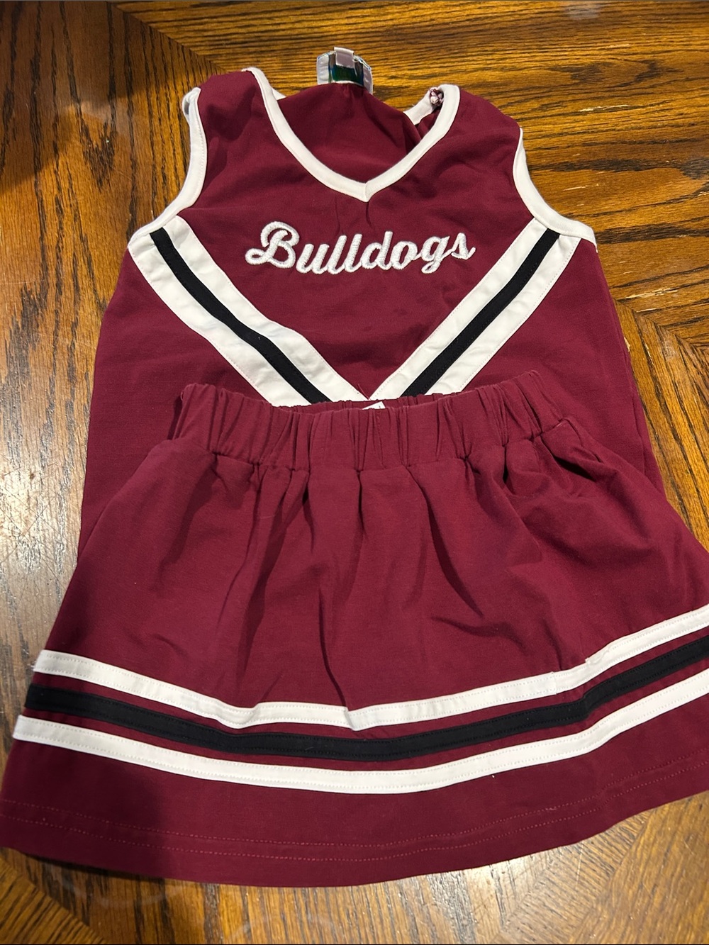 Burgundy Bulldogs Cheer Dress